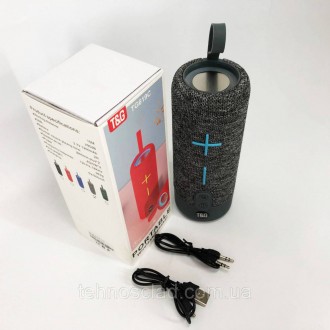  Портативна Bluetooth колонка TG619C FM-радіо USB/TF з ремінцем. DZ-880 Колір: с. . фото 3