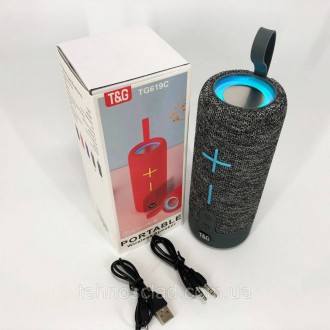  Портативна Bluetooth колонка TG619C FM-радіо USB/TF з ремінцем. DZ-880 Колір: с. . фото 2