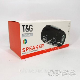  Bluetooth-колонка TG657 з RGB підсвічуванням 1500 mAh. OE-963 Колір: камуфляжФу. . фото 1