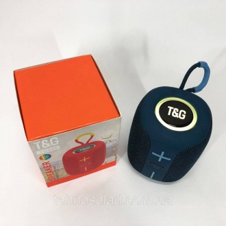  Портативна Bluetooth колонка TG658 8W з RGB підсвічуванням. HE-707 Колір: синій. . фото 8