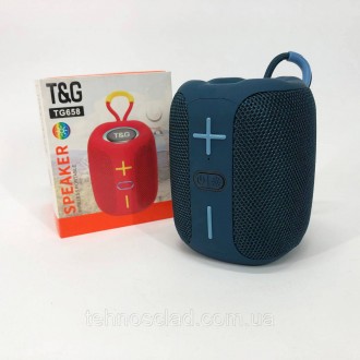  Портативна Bluetooth колонка TG658 8W з RGB підсвічуванням. HE-707 Колір: синій. . фото 10