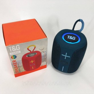  Портативна Bluetooth колонка TG658 8W з RGB підсвічуванням. HE-707 Колір: синій. . фото 9