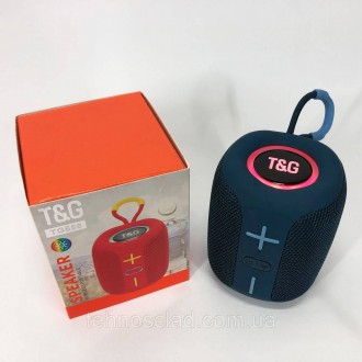  Портативна Bluetooth колонка TG658 8W з RGB підсвічуванням. HE-707 Колір: синій. . фото 4