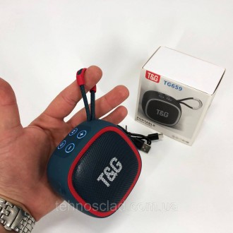  Портативна Bluetooth-колонка TG659 із ремінцем. GI-918 Колір: синійФункції
Підт. . фото 9