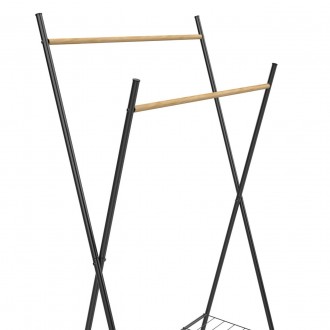 Стійка для одягу Casa Si Garment Rack Bamboo Black (CS92309W04) має мінімалістич. . фото 5