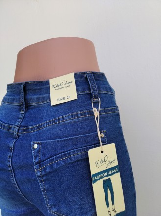 Новые с бирками
ТМ X&D Jeans
Стрейчевые джинсы с прибивными украшениями вн. . фото 4