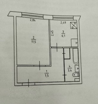 Продам 1-кімнатну кв., бул. Вернадсього 61, Святошинський район, метраж 29/11/6,. . фото 9