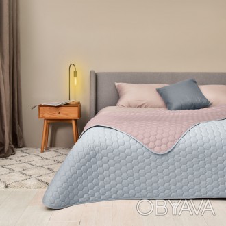 Покрывало на кровать Silhouette 240x260 IDEIA двухстороннее прочная стежка ткани