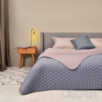 Покрывало на кровать Silhouette 220x240 IDEIA двухстороннее прочная стежка ткани