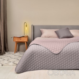 Покрывало на кровать Silhouette 220x240 IDEIA двухстороннее прочная стежка ткани