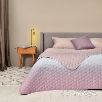 Покрывало на кровать Silhouette 220x240 IDEIA двухстороннее прочная стежка ткани
