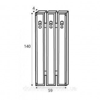 Вішалка настінна ВМК (БРВ) Індіана JWIE/60 Сосна арізонська Представляємо вашій . . фото 7