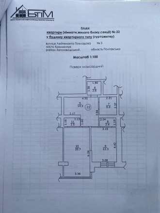 Продаж квартири в новобудові, преміум класу в центрі м. Кременчука .

Локація:. Центр. фото 6