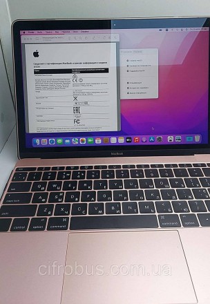 Apple MacBook A1534 (12.0"/2304х1440/Intel Core m3 1200 МГц/RAM 8GB/SSD256 GB/In. . фото 6