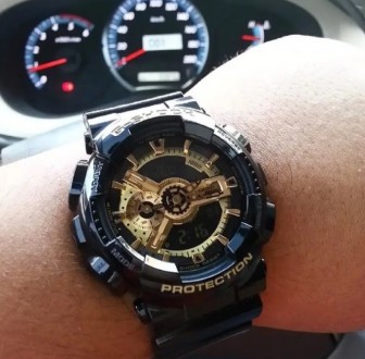 
 
 Чоловічий спортивний годинник Casio G-Shock GA-110 Black-Gold (люкс-копія)
С. . фото 7