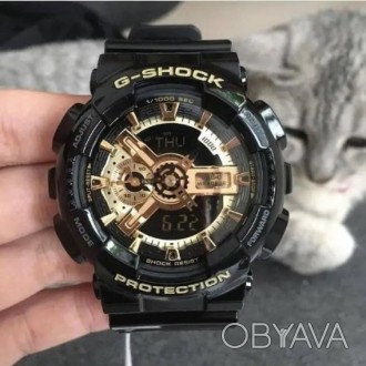 
 
 Чоловічий спортивний годинник Casio G-Shock GA-110 Black-Gold (люкс-копія)
С. . фото 1