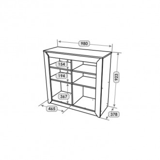 Закрытая 4-х дверная тумба Эверест Нордик-980 
В гостиной можно использовать как. . фото 7