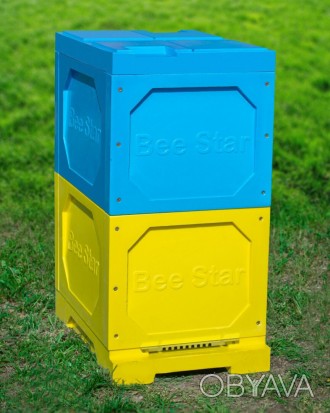 Улей ППУ «BeeStar» 8 рамок 2 корпуса Дадан — цветной