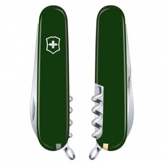 Ніж Victorinox Waiter 84мм/9функ/зел
 Victorinox WAITER (зелений) – середній киш. . фото 2