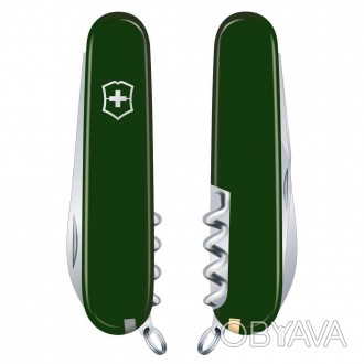 Ніж Victorinox Waiter 84мм/9функ/зел
 Victorinox WAITER (зелений) – середній киш. . фото 1