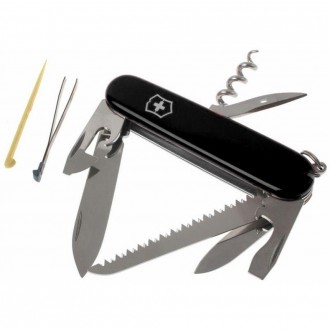 Ніж Victorinox Camper 91мм/13функ/чорний
 Victorinox CAMPER (чорний) – швейцарсь. . фото 4