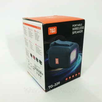  Портативна Bluetooth колонка TG339 5W з RGB підсвічуванням. UE-610 Колір: чорни. . фото 5