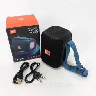  Портативна Bluetooth колонка TG339 5W з RGB підсвічуванням. UE-610 Колір: чорни. . фото 6