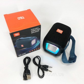  Портативна Bluetooth колонка TG339 5W з RGB підсвічуванням. UE-610 Колір: чорни. . фото 4