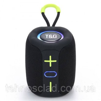  Портативна Bluetooth колонка TG658 8W з RGB підсвічуванням. QG-516 Колір: чорни. . фото 2