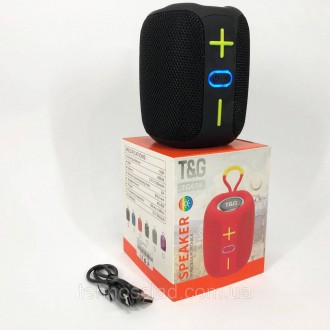  Портативна Bluetooth колонка TG658 8W з RGB підсвічуванням. QG-516 Колір: чорни. . фото 3