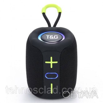  Портативна Bluetooth колонка TG658 8W з RGB підсвічуванням. QG-516 Колір: чорни. . фото 1