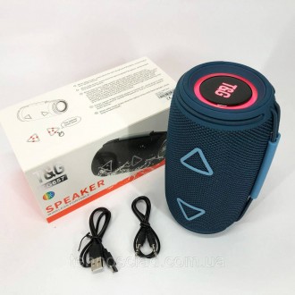  Bluetooth-колонка TG657 з RGB підсвічуванням 1500 mAh. MS-491 Колір: синійФункц. . фото 11