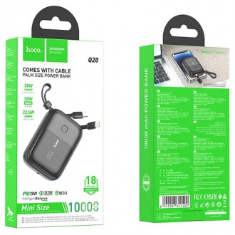 Повербанк Hoco Q20 Fountain 22.5W+PD22W 10000 mAh - це портативний акумулятор на. . фото 5