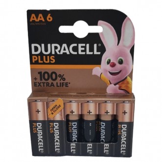 Лужні батарейки Duracell Plus AA (LR06) 6 шт. Київ. фото 1 Лужні батарейки Duracell Plus AA (LR06) 6 шт. Київ. фото 1