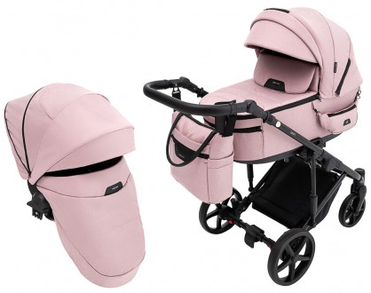 Коляска 2 в 1 Adamex Zico Tip TK-24 рожевий. Київ. фото 1
