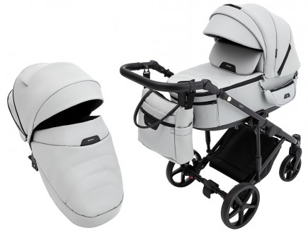 Коляска 2 в 1 Adamex Zico Eco Sa-3 світло-сірий. Київ. фото 1