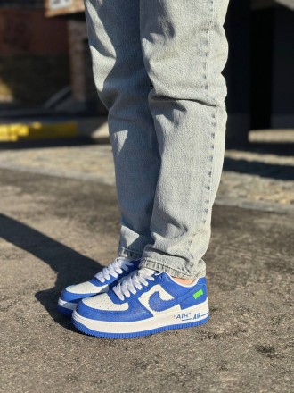 Nike Air Force LV By Virgil Abloh Blue                                          . . фото 2