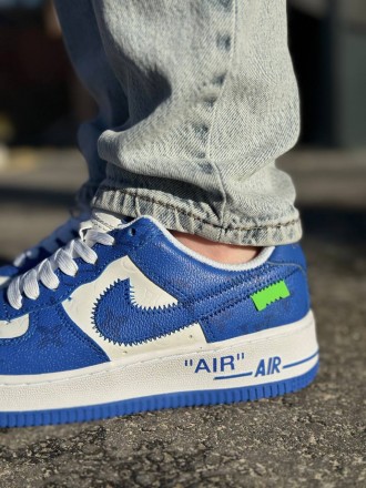 Nike Air Force LV By Virgil Abloh Blue                                          . . фото 9