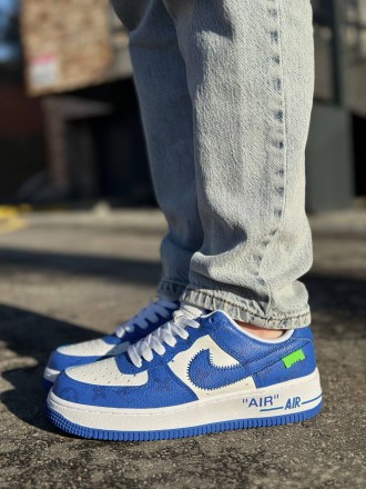 Nike Air Force LV By Virgil Abloh Blue                                          . . фото 7