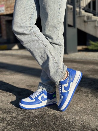 Nike Air Force LV By Virgil Abloh Blue                                          . . фото 4