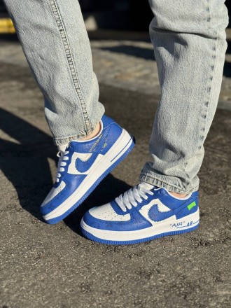 Nike Air Force LV By Virgil Abloh Blue                                          . . фото 6