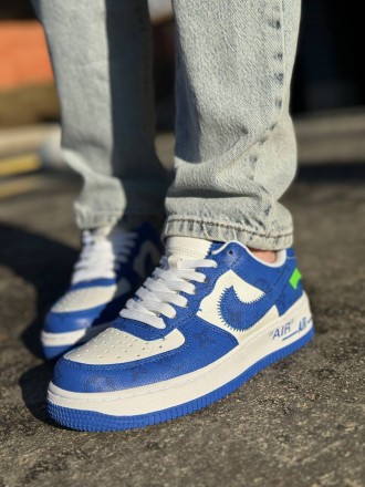 Nike Air Force LV By Virgil Abloh Blue                                          . . фото 8