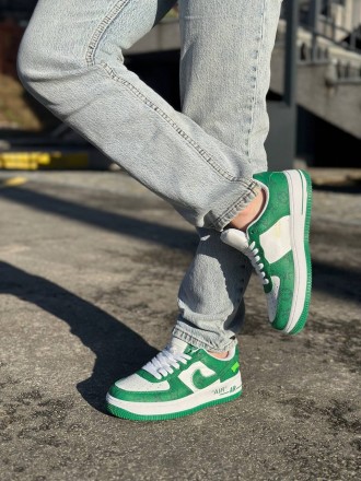 Nike Air Force LV By Virgil Abloh Green                                         . . фото 11