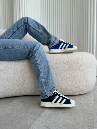 Adidas Superstar 50/50 Navy Blue                                                . . фото 2