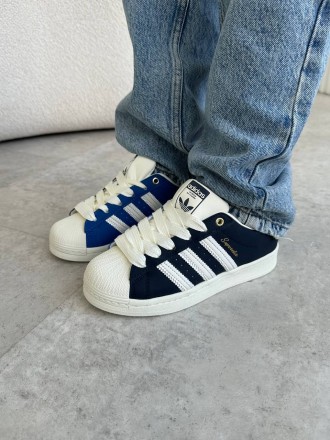 Adidas Superstar 50/50 Navy Blue                                                . . фото 6