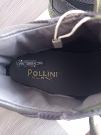 Нові італійські черевики Pollini. Розмір 41. Основний колір: сірий. Матеріал: шк. . фото 9