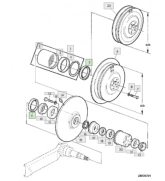 AH87141 SKF CR42340 сальник ходового варітора до комбайнів Джон Дір
Виробництво . . фото 3