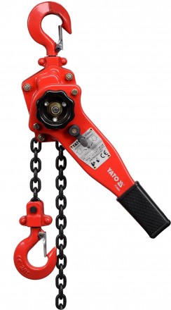 Лебідка ланцюгова ручна, з доводчиком, ланцюг 1,5 м, 750 кг Yato - YT-58962. Київ. фото 1 Лебідка ланцюгова ручна, з доводчиком, ланцюг 1,5 м, 750 кг Yato - YT-58962. Київ. фото 1