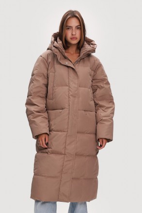 Длинный женский пуховик Finn Flare FWB11073-608 бежевый XS. Киев. фото 1 Длинный женский пуховик Finn Flare FWB11073-608 бежевый XS. Киев. фото 1