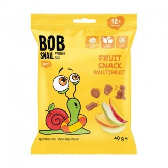 Натуральні снеки для дітей Bob Snail мультифрукт 40 г. Бровари. фото 1 Натуральні снеки для дітей Bob Snail мультифрукт 40 г. Бровари. фото 1